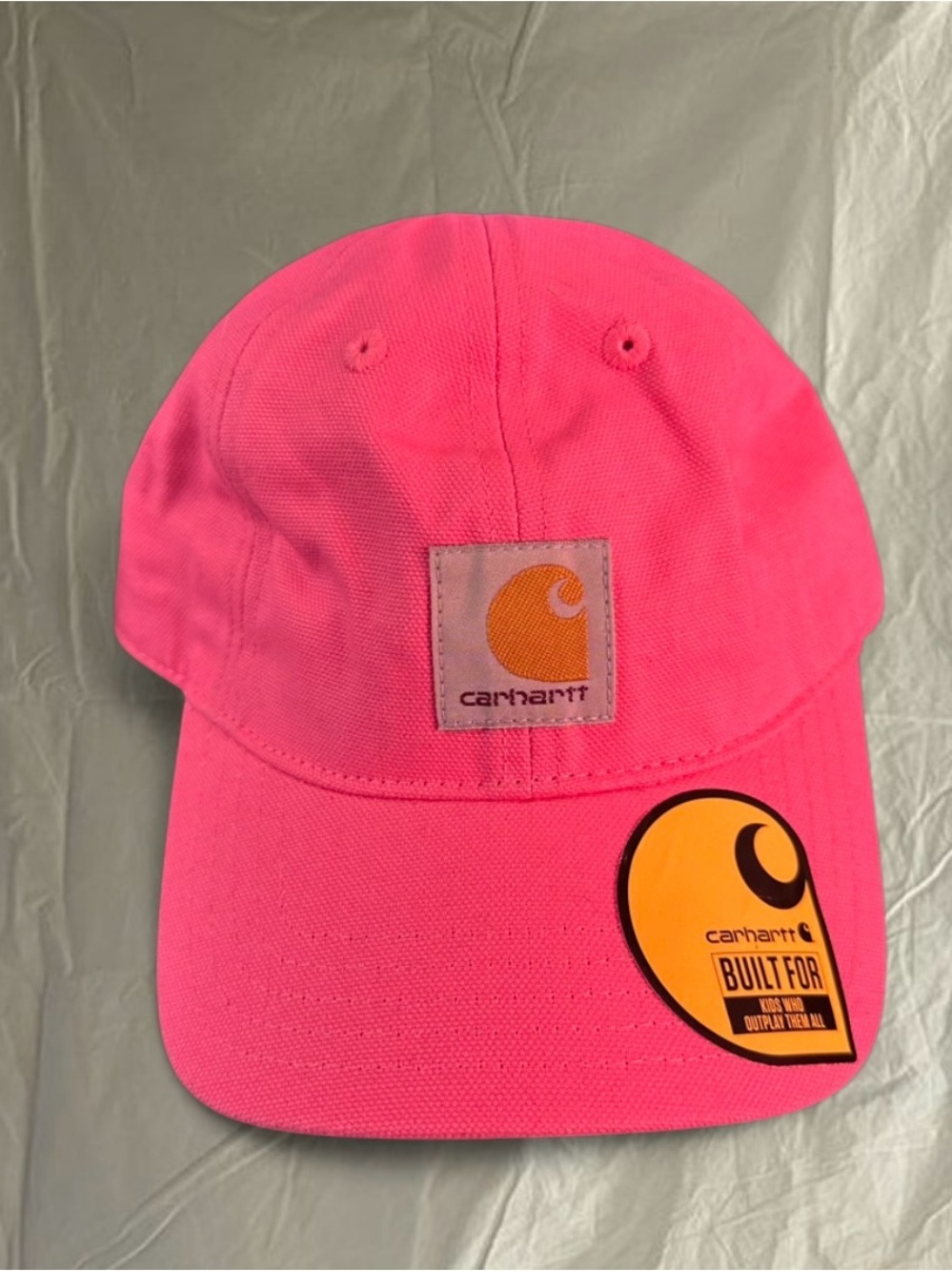 Carhartt Kids Hot Pink Logo Baseball Cap